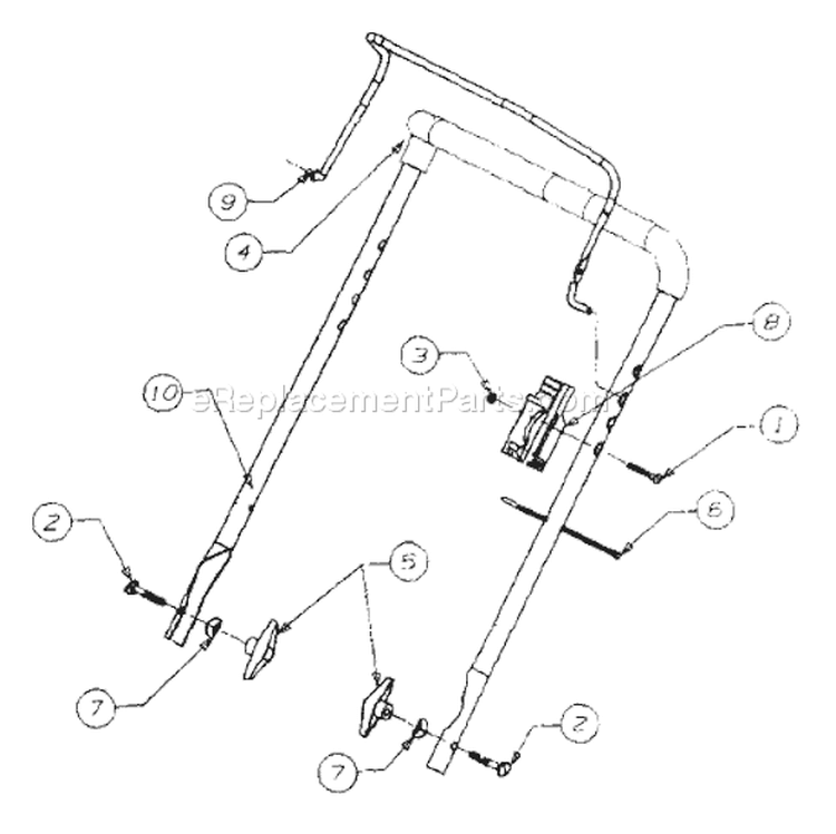 Page D Diagram and Parts List for 31AE162-401 1999 Yard Man Snow Blower